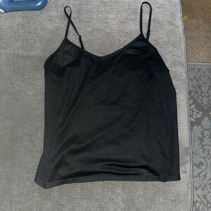 Black Women's Sheer Cami Tank Top